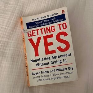Getting to Yes Book by author Roger Fisher and William Ury